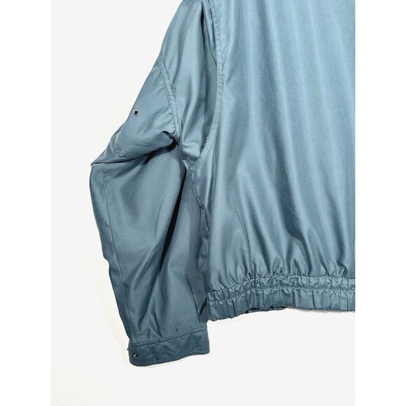 Vtg 90s MV Sport American Road Line Windbreaker Jacket Men Large Green Hooded - Picture 11 of 13